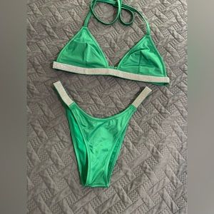 Green rhinestone Victoria’s Secret bikini
